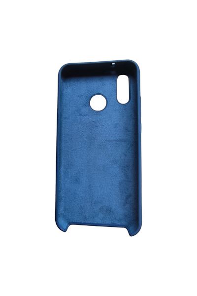 OEM Husă compatibilă cu Huawei P20 Lite, silicon lichid cu interior de catifea, albastră