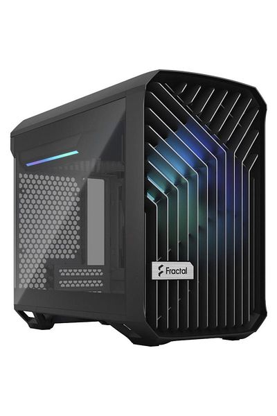 Fractal Design Fractal Design Torrent Nano RGB TG Light Tint Case, Black, mITX