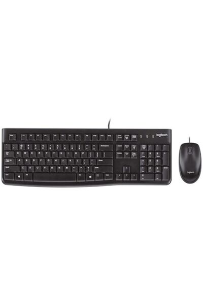 logitech MK120 Keyboard and Mouse Kit, Black