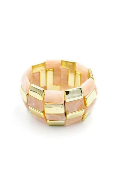 MBB ETİCARET Elastic Stone Bracelet - Pink