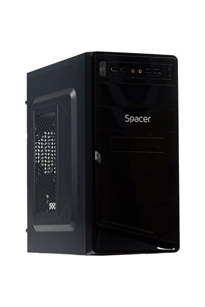 Spacer Moon Mini-Tower Case with 450W PSU, Black