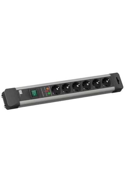 Bachmann Surge-Protected Power Strip Connectus, 6 Outlets, Switch, 5m