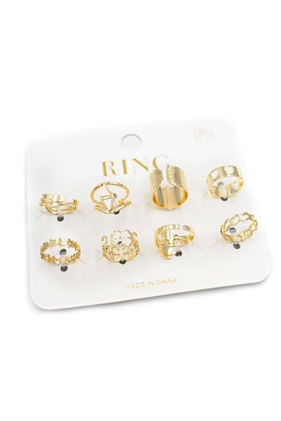 MBB ETİCARET Multiple ring set - gold