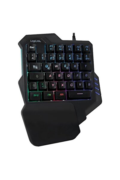 LogiLink Tastatură de gaming pentru o singură mână, LogiLink, funcție de ilum...