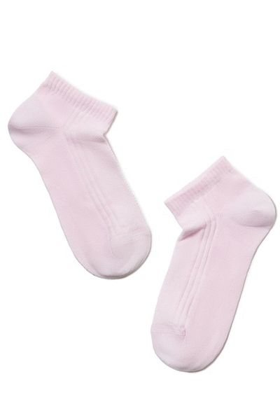 Conte Elegant Sosete scurte dama bumbac, Conte Elegant CLASSIC 016, Roz deschis, 38-39