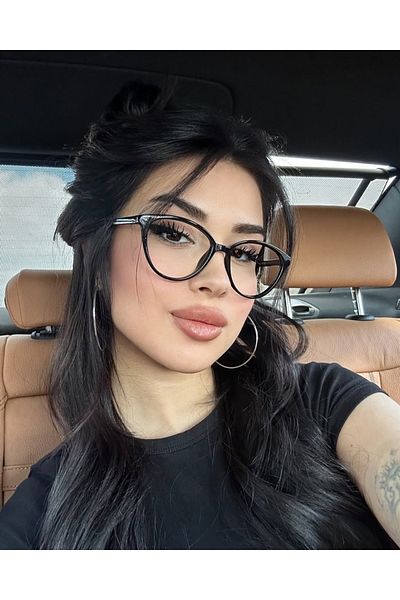 LOOKUP Blue Light Protection Glasses Optical Compatible Can Change Glasses Cat Eye Glasses Image