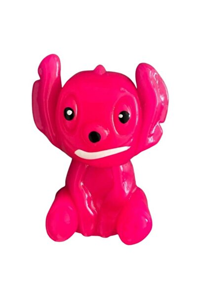 Squishy Jucarie Stitch Squishy, anti-stres, roz, 10cm, moale si cauciucat