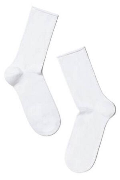 Conte Elegant Șosete de damă fără elastic, Conte Elegant Comfort 000, alb, mărimea 38-39