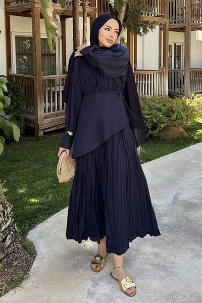 nedo7 Layere Dress Navy Blue