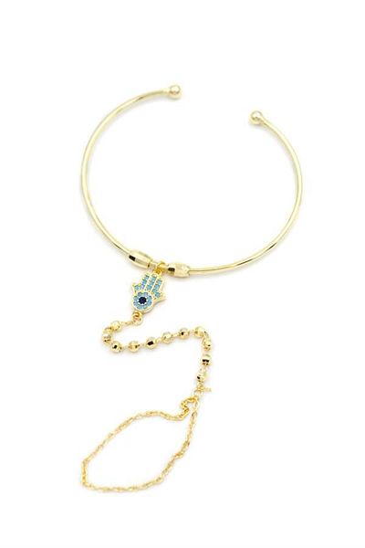MBB ETİCARET Fatima Hand Shahmeran - Gold