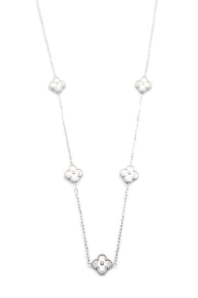 MBB ETİCARET Vc clover necklace - silver