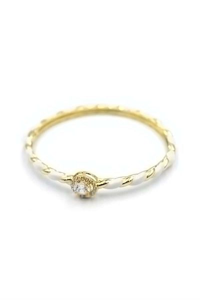 MBB ETİCARET Enamel Stone Bracelet - White
