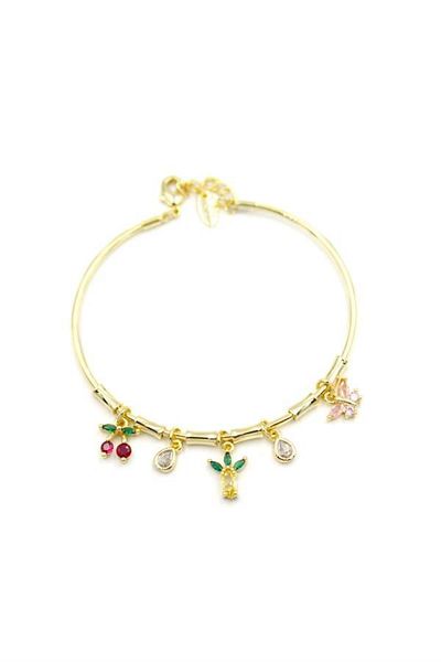MBB ETİCARET Pineapple Charm Bracelet - Gold