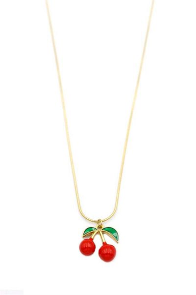 MBB ETİCARET Cherry necklace - gold