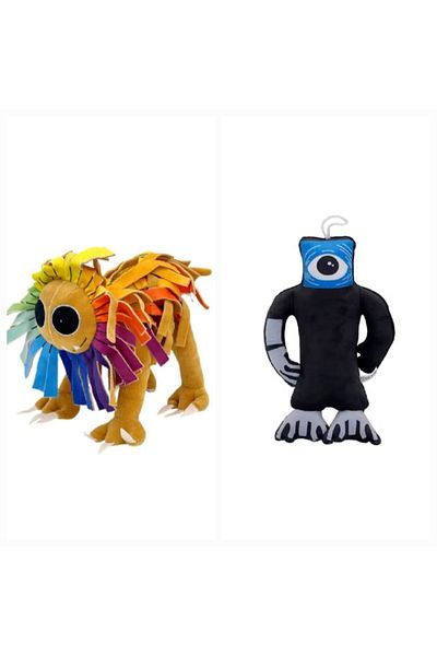 MASHASHOP Set 2 Plush Mascots, Nightmare Critters Plush Poppy Playtime Chapter, Blue/Yellow, 25 cm - 30 cm