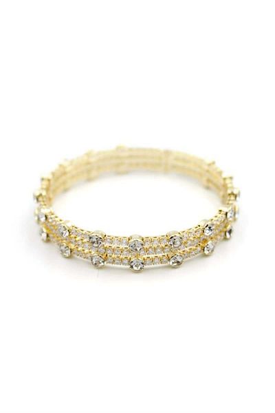 MBB ETİCARET Zircon Stone Bracelet - Gold