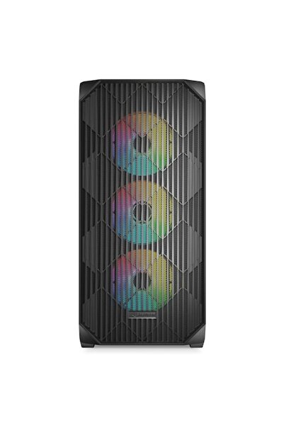 SHARKOON Кутия AK3 RGB, ATX, без захранване, черна