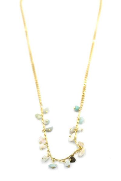 MBB ETİCARET Stone Pendant Necklace - Gold