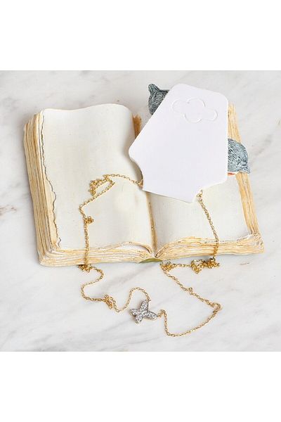 MBB ETİCARET Loren 25'Li Foldable White Jewelry Necklace and Wrist