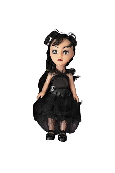 OEM Păpușa Wednesday, Neagră, 30 cm, Funcții Muzicale