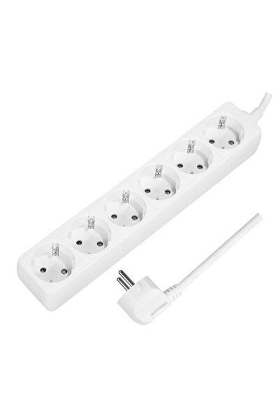 LogiLink Prelungitor LPS238, 6 prize, cablu 3G 1.5mm2, 230 V/16 A, 50 Hz, max. 3500 W, IP20, 1.5m Al
