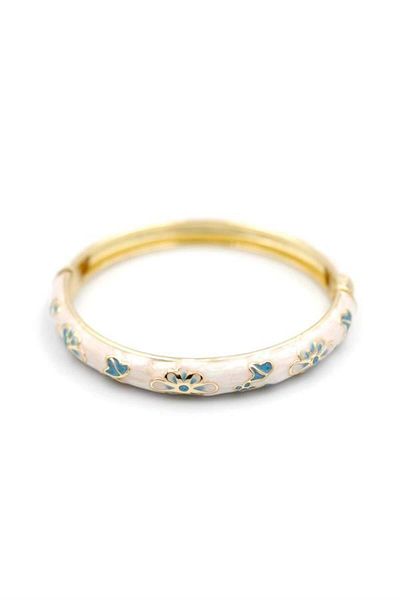 MBB ETİCARET Enamel flower bracelet - turquoise
