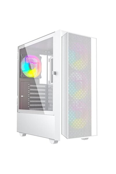 Gembird Fornax 4000W ARGB ATX Midi Tower White Case