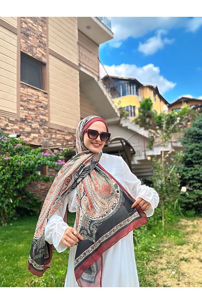 Modakaşmir Floral Ethnic Pattern Shawl Tile