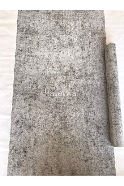 halleywall 68-6 Gri Baskı Desenli Duvar Kağıdı
