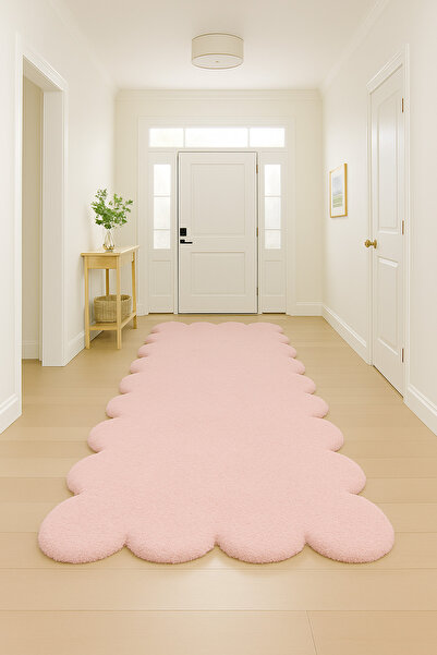 SOFT DECOR Modern Dekoratif Salon Halısı Çocuk Odası Yolluk Kaymaz Taban Halı