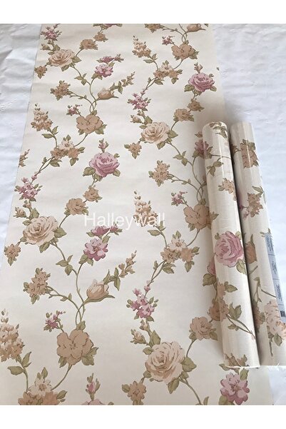 halleywall 77-2 Renkli Çiçekli 3D Duvar Kağıdı