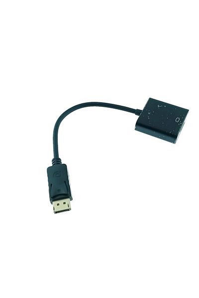OEM Convertor adaptor Displayport DP tata la HDMI mama, 1080p la 60Hz, cablu 15cm, negru