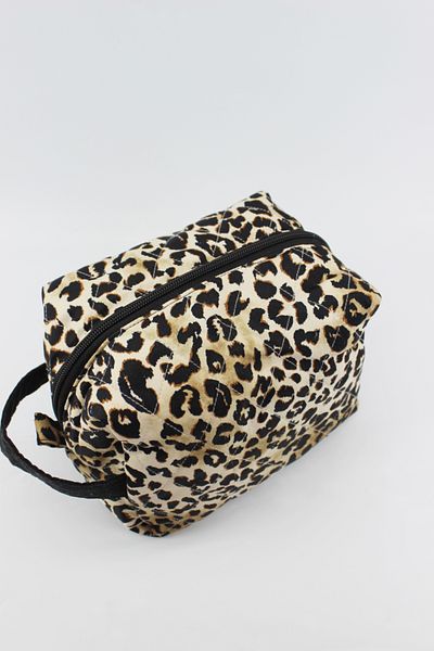 İLKYAZ Leopard Pattern Multifunction Latte Hand Wallet