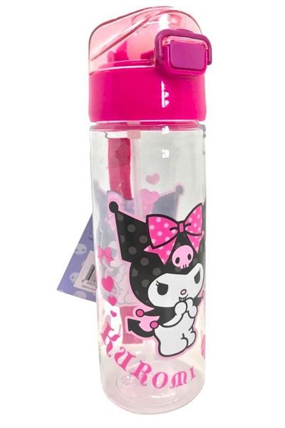 MARKABONİ Girl's Kuromi 500 ml Water Bottle with Straw