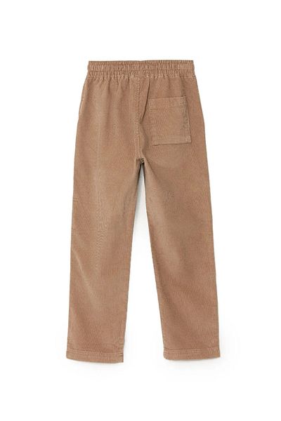 LC Waikiki Lcw Kids Beige Velvet Boy's Trousers with Elastic Waist