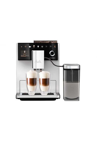 melitta Automatic Espresso Machine Latte Select F630-211, 1400W, 15 bar, Silver