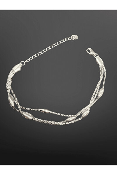 FM Silver Color Multiple Chain Glossy 316L Steel Women's Bracelet |   Minimal...