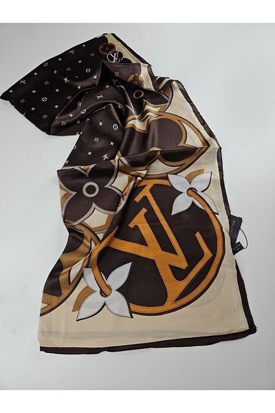 Webinay Home Lv Lux Voile Silk Shawl New Season a Quality
