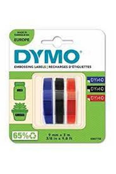 TREND Dymo s0847750 embossing ribbon, 9 mmx3 mt 3-piece bls k-s-m