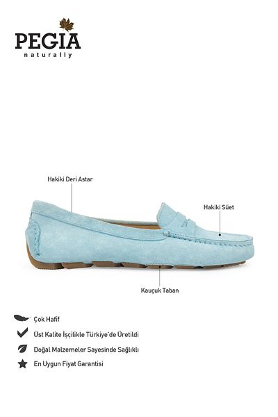 Pegia Genuine Suede Women's Loafer Shoes 700907