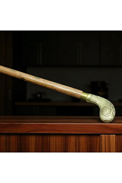 Kuzey Tacı Pirinç Baston Klasik Desenli Şık Vip 100 CM