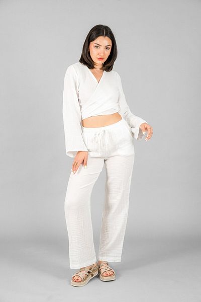 ASC SUN CROP WITH TIE DETAIL