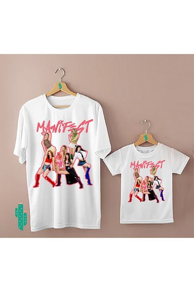 CACTUS COLLECTION Manifest Girl Group Printed 100% Cotton T-Shirt