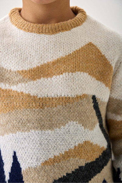 Nisrakids Desenli Erkek Çocuk Triko Kazak