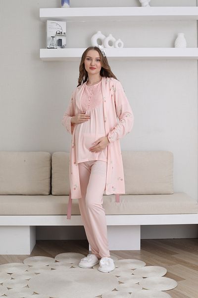 EM&FA TEKSTİL Maternity Maternity Dress Pajama Set