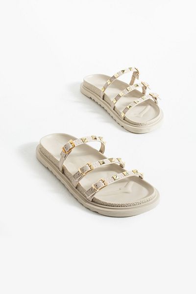 DUXAL SHOES شبشب نسائي أنيق من Valora مزين باللون الذهبي