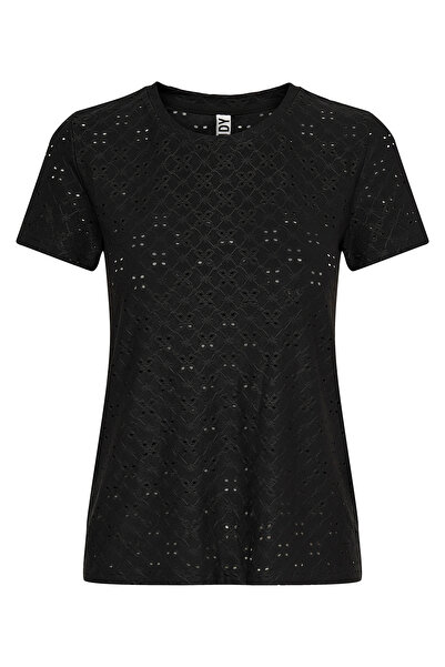 JDY Jdycaya Stretch Openwork Regular Fit Round Neck t Shirt t Shirt 15158450