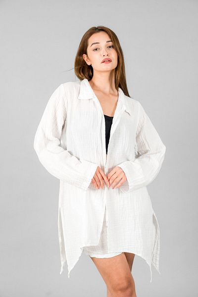 ASC SUN Women's Short-Collar Kimono Suit