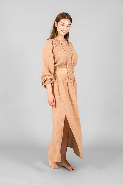 ASC SUN Slit Skirt-Reglan Sleeve Crop Suit