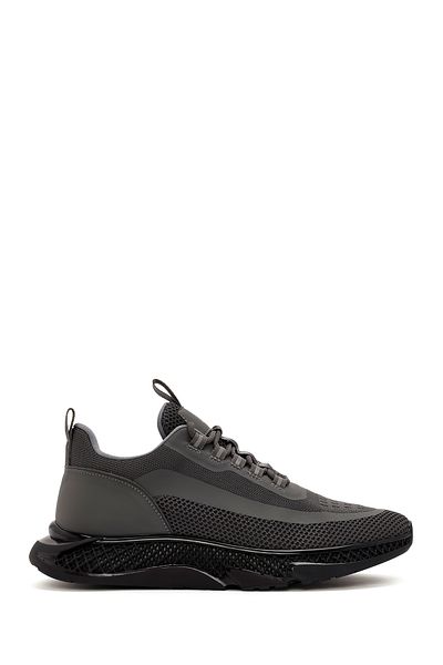 Derimod Zero Men's Gray Thick Sole Lace-Up Fabric Sneaker 25Wfd69106F